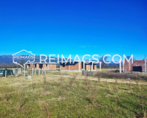 View of low mountains and neighboring houses under construction - Scenic surroundings in Ulcinj.