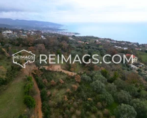 Breathtaking sea view from the hillside plot for sale in Dobra Voda, Bar.