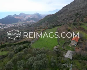 Flat green surface, perfect for building a house on the plot for sale in Dobra Voda, Bar.