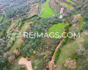 Drone view of the plots for sale in Dobra Voda, Bar.