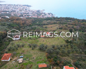 Real estate plot with building permit in Dobra Voda, Bar, Montenegro, with sea view for sale